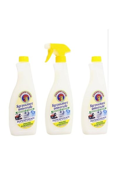chante clair Universal Degreaser Chanteclair Lemon Spray 600 ml + 2 Refills