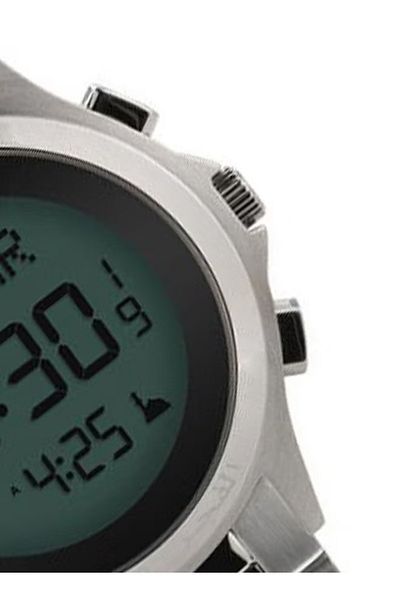 alfajr alhadeeth Men's Stainless Steel Digital Watch