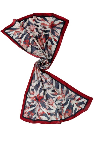 mim eşarp Ebruli Flower Pattern Jan Jan Shawl 75X190 cm - Summer Shawl Model with Sparkling Pattern