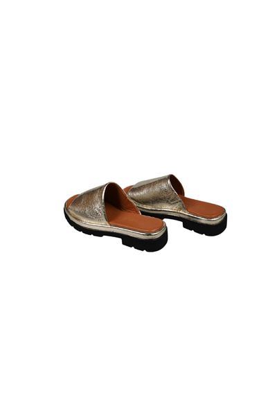 Lady Mia Freya Genuine Leather Asymmetric Women's Slippers