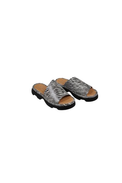 Lady Mia Freya Genuine Leather Asymmetric Women's Slippers