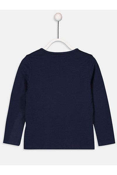 LC Waikiki Crew Neck Basic Long Sleeve Girl's T-Shirt (0S)
