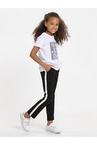 LC Waikiki Girl's New Black Cvl Trousers