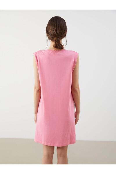 LC Waikiki Γυναικεία νύχτα με στάμπα Crew Neck (S5)