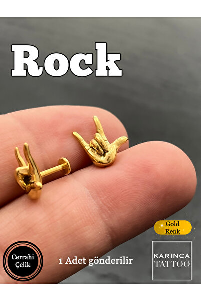 Karınca Piercing Rock Kulak Piercing Küpe Gothic Punk Devil Horn Tragus Helix Flat Conch Cerrahi Çelik Piercing