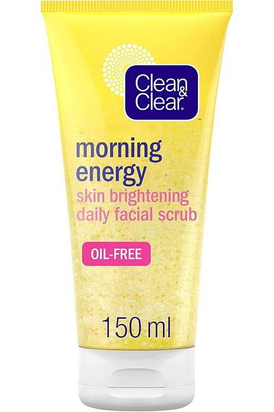 Clean & Clear Daily Face Scrub, Morning Energy, Skin Brightening, 150ml