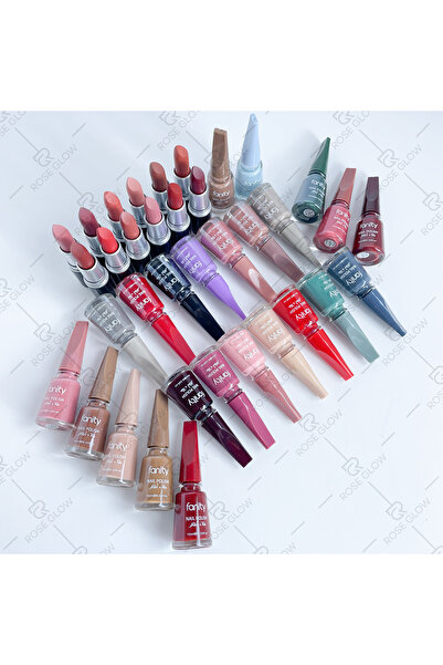 fanity بوكس روز قلوي مكون من بوكس أرواج و بوكس مناكير