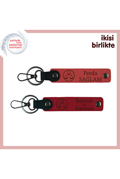 Miaju Romantic Gift for Lover Homeland Themed – Three Moon Star Motif Keychai...