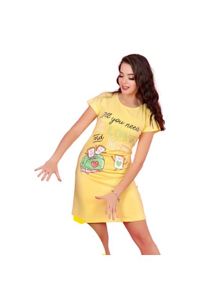 Generic Colorful and printed cotton nightgown