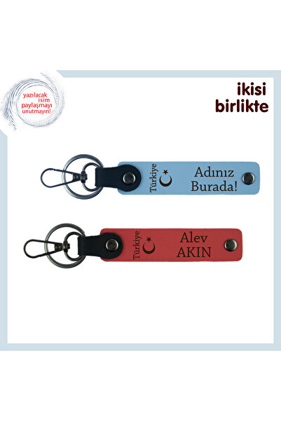 Miaju Homeland Themed Gift for the New Year – Crescent and Turkey 2-Piece Key...