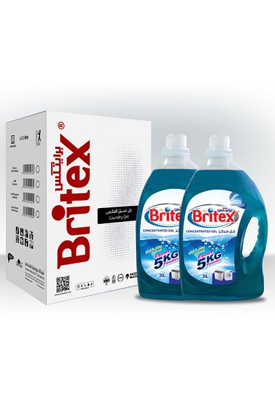 Britex Laundry Gel ( Concentrated ) Pack of 2 ( 3L Per pack )