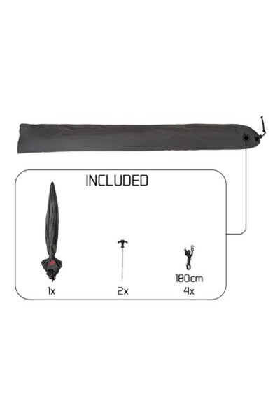 DELPHİN Ομπρέλα Delphin ATOMA RaceSHAD, διαμέτρου 250 cm, αδιάβροχη