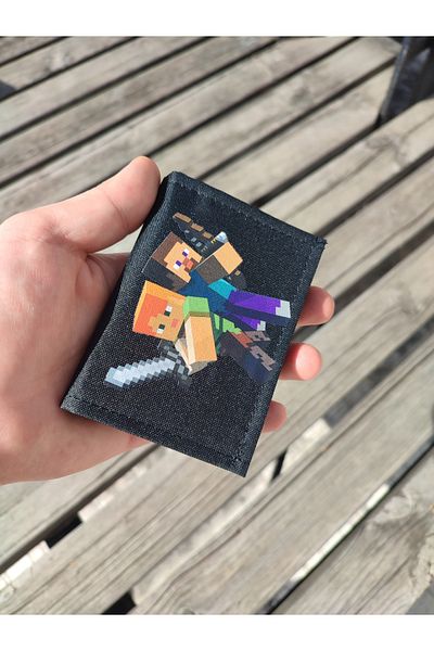 JANJAN Sports Wallet, Unisex Wallet with Velcro, Zipper, Keychain, Coin Compartment, Fabric Wallet