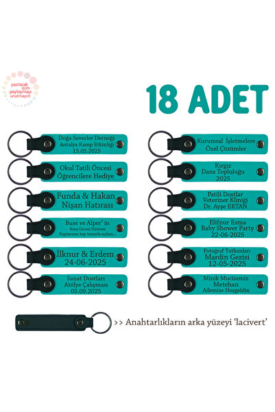 Miaju كذكر للصداقة في التخييم، مجموعة من 18 قطعة، سلسلة مفاتيح جلدية مع رسالة...