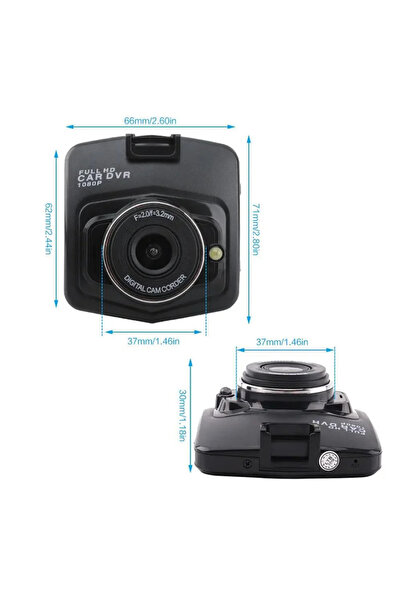 Primo Plus 1080P HD Car Road Monitor Camera with G-Sensor and 170 Degree Wide View for Driving Video Recording