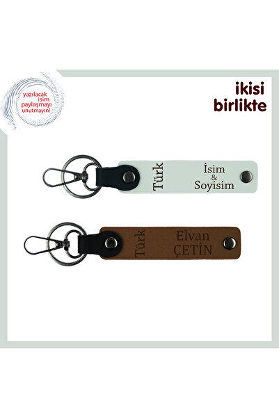 Miaju مجموعة سلاسل المفاتيح المخصصة من Kayınpedere ذات الطابع التركي مع الأسم...