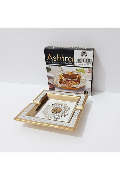 renkli çiçekler Τασάκι 12,5x12,5 CM Κεραμικό Τασάκι με σχέδιο