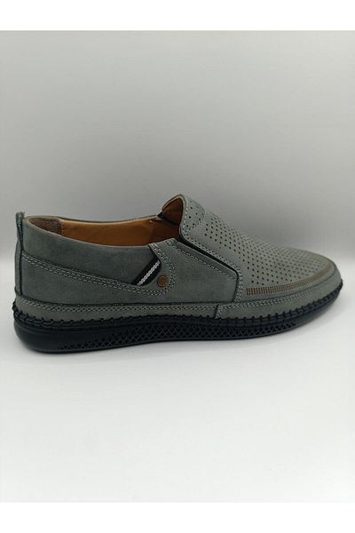 Bukond 100% Genuine Leather Inside and Outside Orthopedic Men's Summer Comfortable Daily Lightweight Sandal Shoes