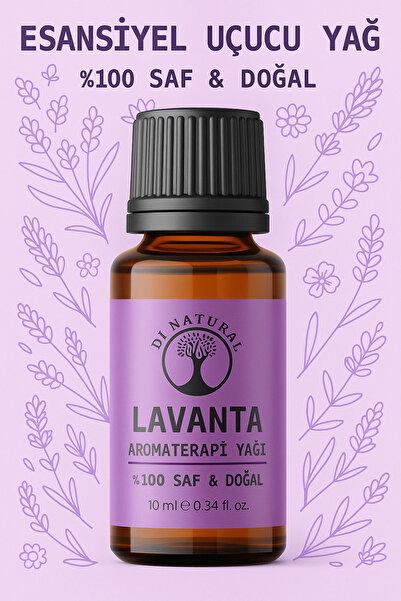 di naturel Lavanta Uçucu Yağ %100 Saf Doğal Esans Buhurdanlık Difüzör Oda Esa...
