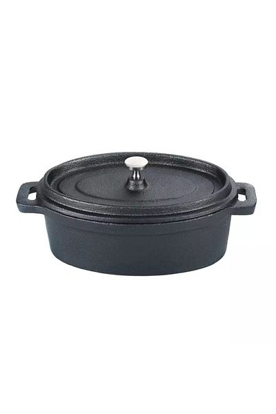 Perfect Home Oala de fonta cu capac, 0.45 L, Perfect Home