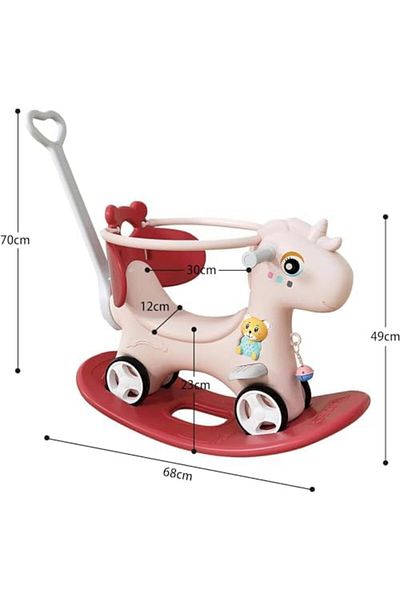 Generic Children's Rocking Horse, Multifunctional Baby Rocking Horse, Ride-On Horse, Children's Rocking Hors
