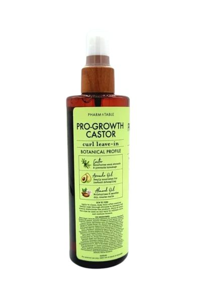 Pharm to Table Pro-growth Avocado Castor Almond Oil Curl Leave-in Spray - 240ml