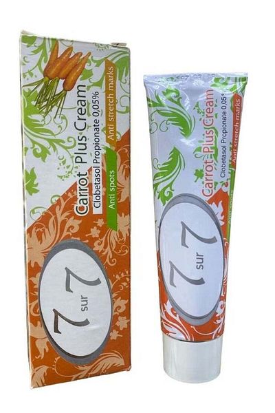 Generic كريم 7 سور 7 كاروت بلس المضاد للبقع وعلامات التمدد - 50 جم