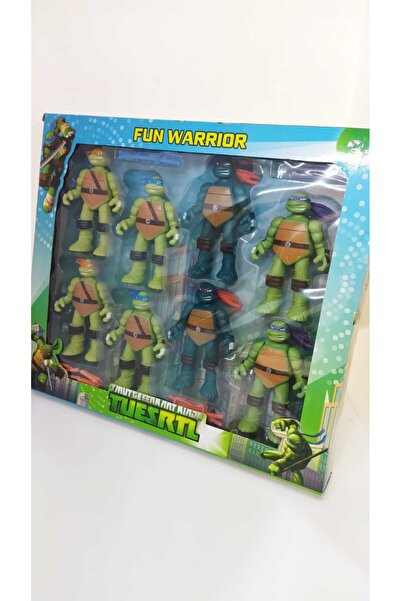 admay Ninja Kaplumbağalar Figür Oyuncak 8'li