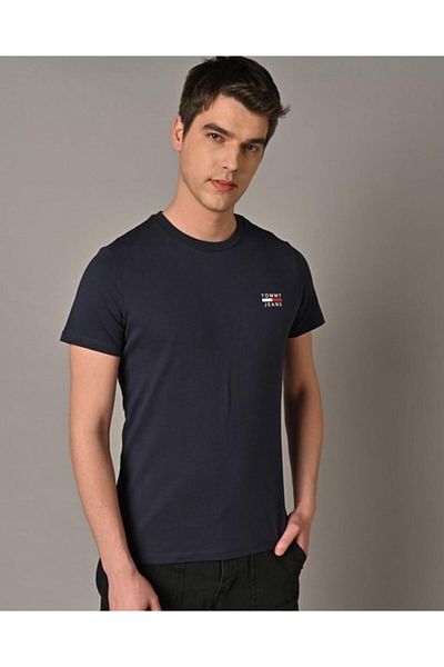 Tommy Jeans crew-Neck T-Shirt with Placement Logo Print