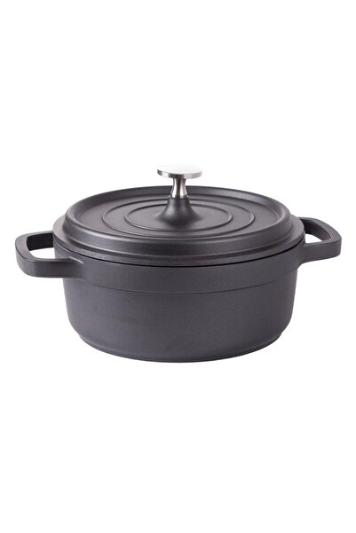 Perfect Home Hliníkový hrnec s poklicí, černý, 2,2 l, 20 cm, Verk Group