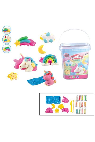 Point Plus The Original Unicorn Play-Doh - Play-Doh Box with Imaginative Colors and Molds - Suitable for Children 3+