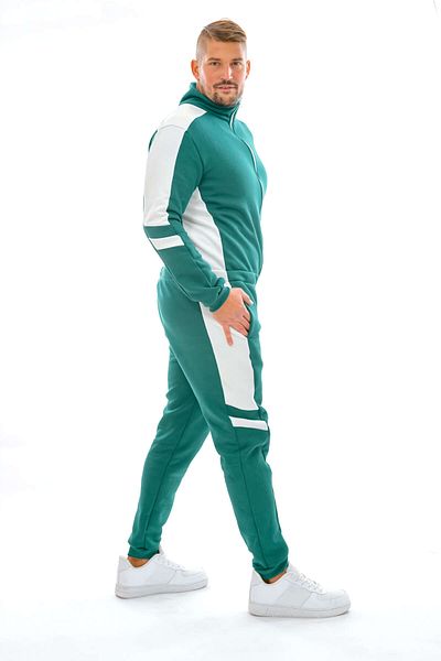 dendy Men's long tracksuit overall Jade white 609/XXL
