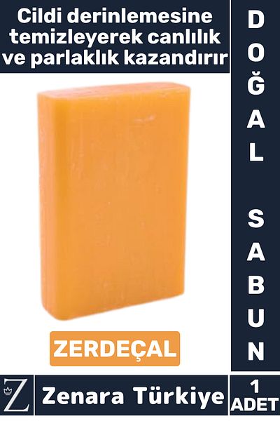 Zenara Herbal Organic 100% Natural Hair Face Body Hand Use Vitality Shine Soap Turkish