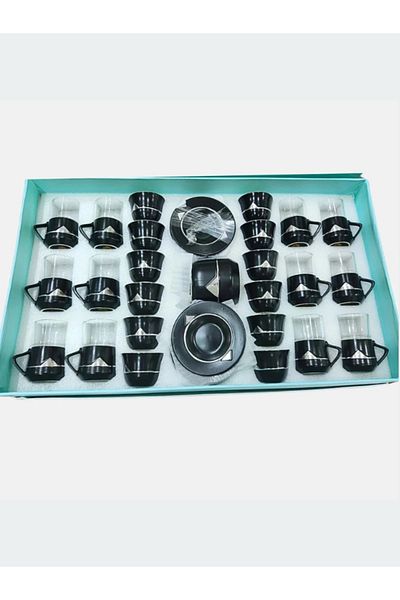 Generic Luxury 38-piece beige hospitality glass set