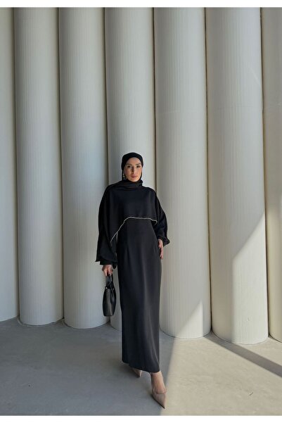 By Merve Serin KREP TAŞLI ELBİSE