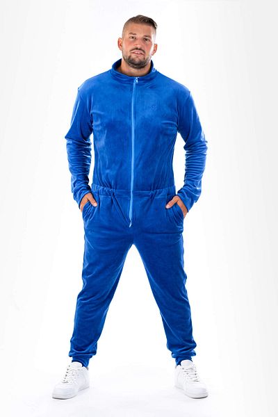 dendy Men's plush long overall Blue 345/XL