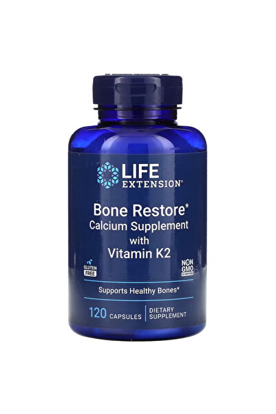 Life Extension Supplements, Bone Restore Elite Calcium with Super Potent K2, ...