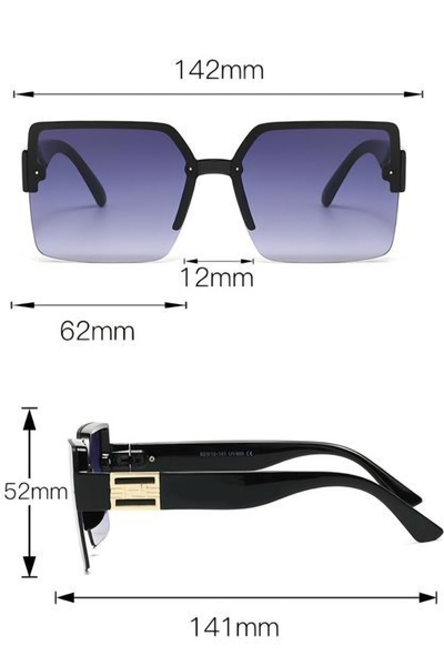 Escales Women's Uv 400 Protected Rimless Sunglasses A-036