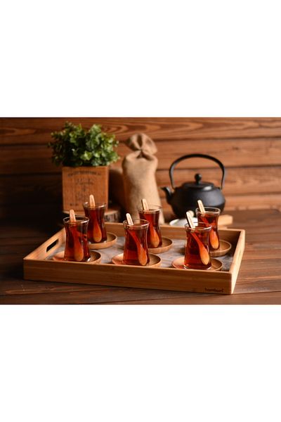 Bambum Marbella - Marble Pattern Tray White Byk
