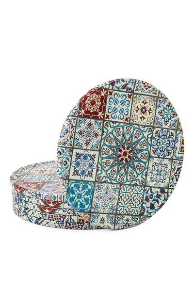 GRANDSTORE Mandala Ottoman Ethnic Patterned Cup Bottom Metal