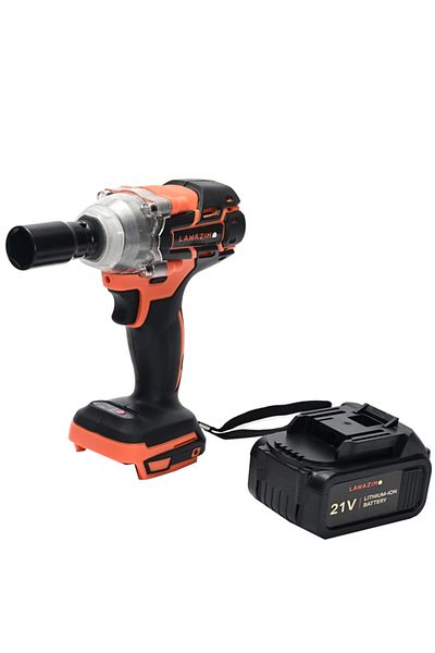 Lawazim 21V Cordless Impact Wrench – 24000 RPM, 2 Batteries, BS Plug Charger, Socket & Carrying Case