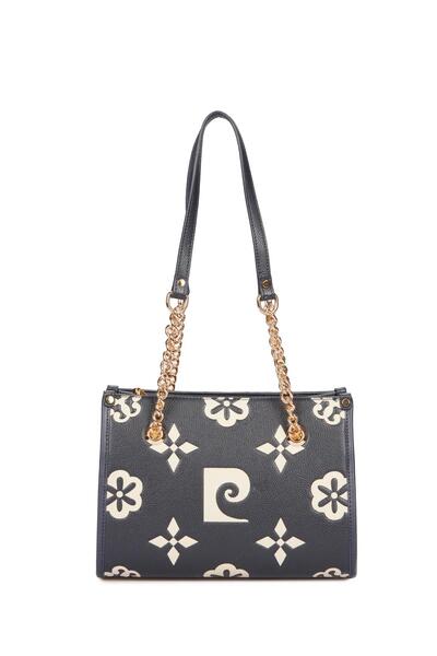 Pierre Cardin Monogram Navy Blue Women's Shoulder Bag 05Pc25Y10504-Bmn