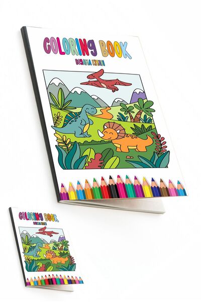 Genel Markalar Boyama Defteri Seti 2 li Eğitici Eğlenceli 20 Sayfa ortboy+Cep...