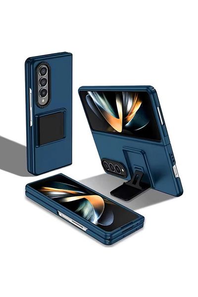 REDz Accessories Husă pătrată cu suport pentru Samsung Galaxy Z Fold 6, protecție antișoc, albastră