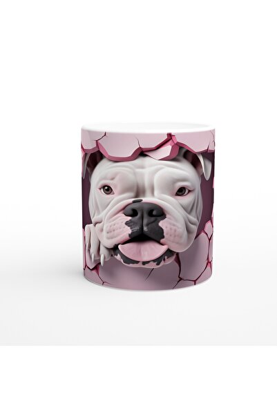 MESCHAIN كوب مطبوع عليه شعار البلدغ ينظر من خلال الجدار المتشقق