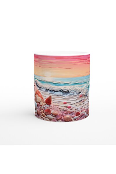 Generic Brand Colorful Shells on the Shore of the Wave Mug