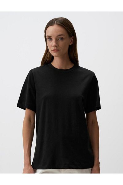 Jimmy Key Crew Neck Basic Cotton T-Shirt