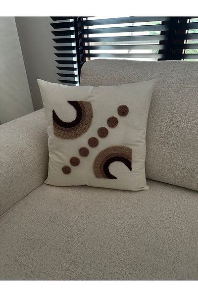 NURHAN HOME COLLECTION Κεντημένο κάλυμμα μαξιλαριού ριχτάρι 1 τεμαχίου