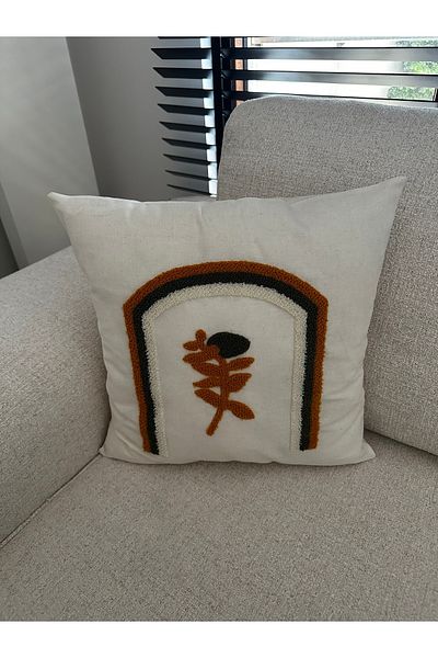 NURHAN HOME COLLECTION Κεντημένο κάλυμμα μαξιλαριού ριχτάρι 1 τεμαχίου