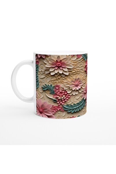 MESCHAIN كوب باقة الزهور الوردية